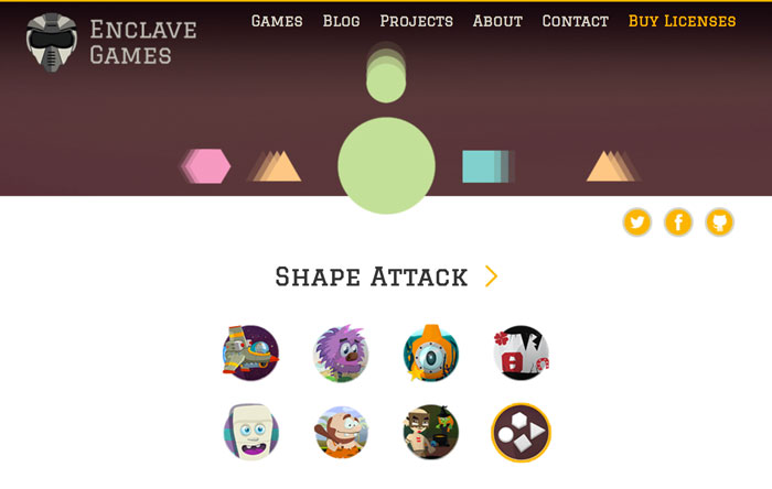 Enclave Games website